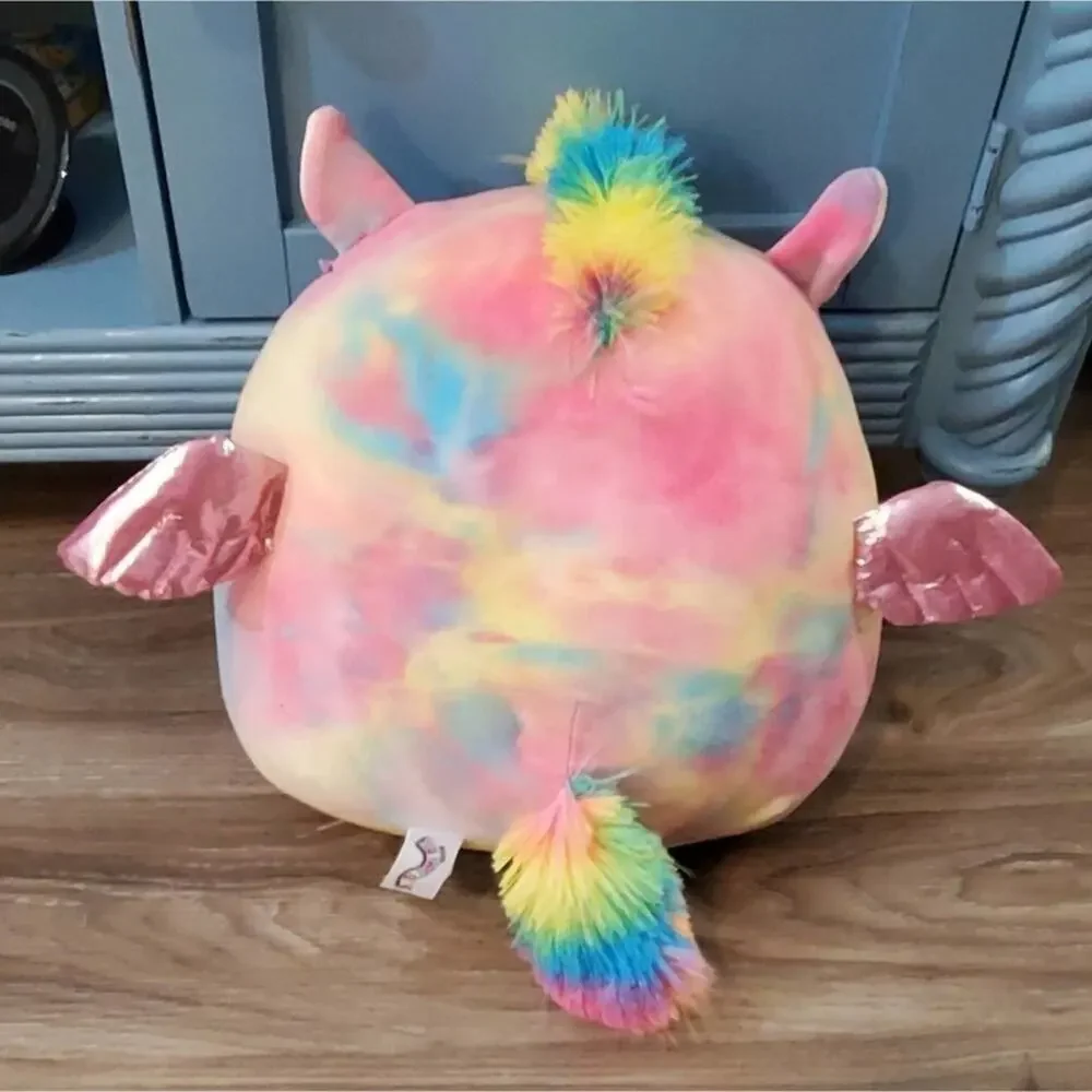 Squishmallows PAISLEY rainbow‎ Pegasus squishmallow 12 inch new!!!!